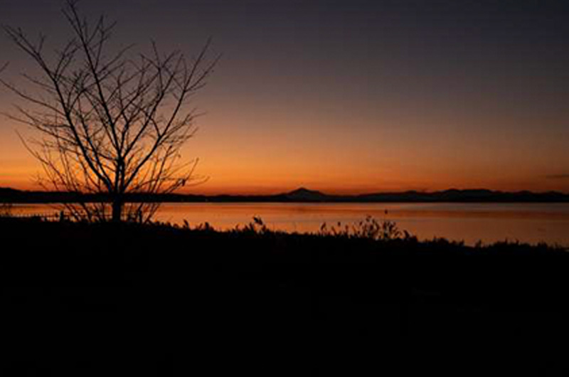 Lake Hinuma shore and Minami Oarai area