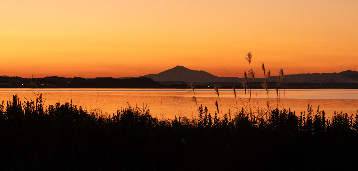 Lake Hinuma shore and Minami Oarai area