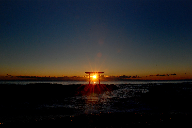 First shrine visit and sunrise of the year