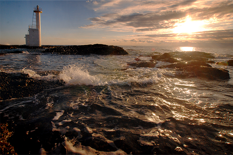 Oarai Shore and the sunrise